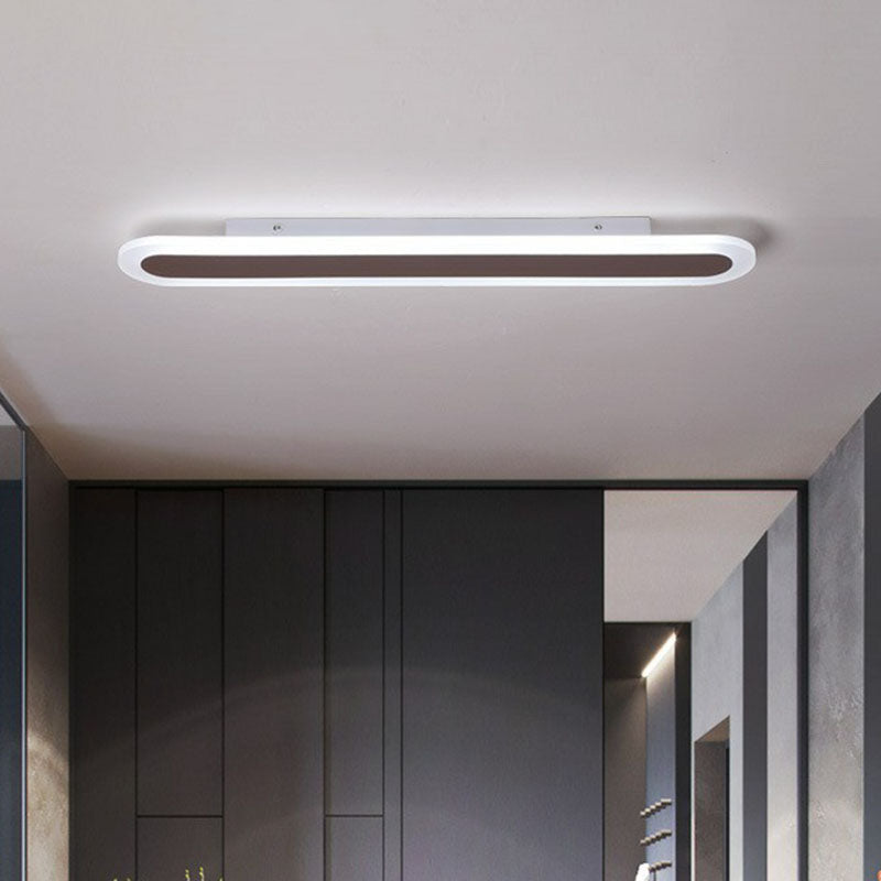 "Ultraflache LED-Deckenleuchte in Weiß, schlankes Design, moderne Acryl-Optik, minimalistisch für elegantes Ambiente"