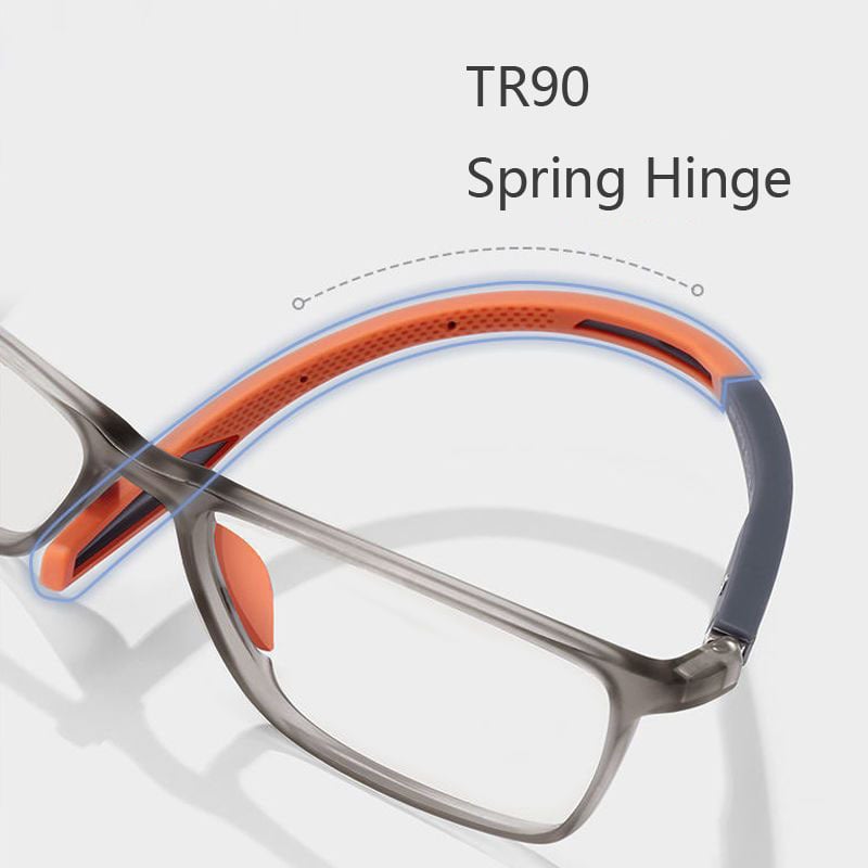 "Ultraleichte multifokale Lesebrille aus Polycarbonat für Damen & Herren, in Blau erhältlich, stilvoll und komfortabel."