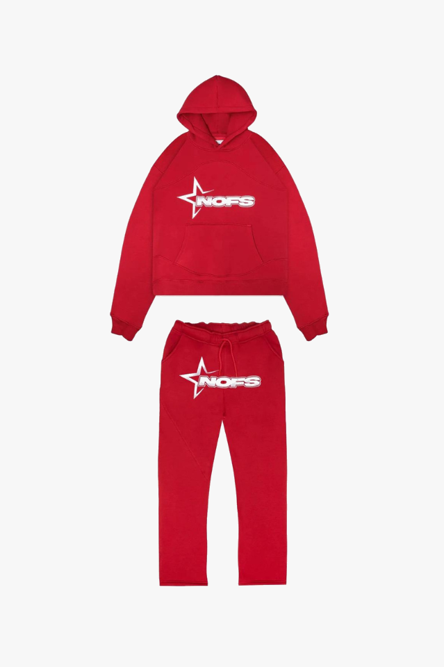 Unisex-Trainingsanzug mit Hoodie, aus Baumwollmischung, lässig, trendig, grau-blau, ideal für Komfort und Stil.