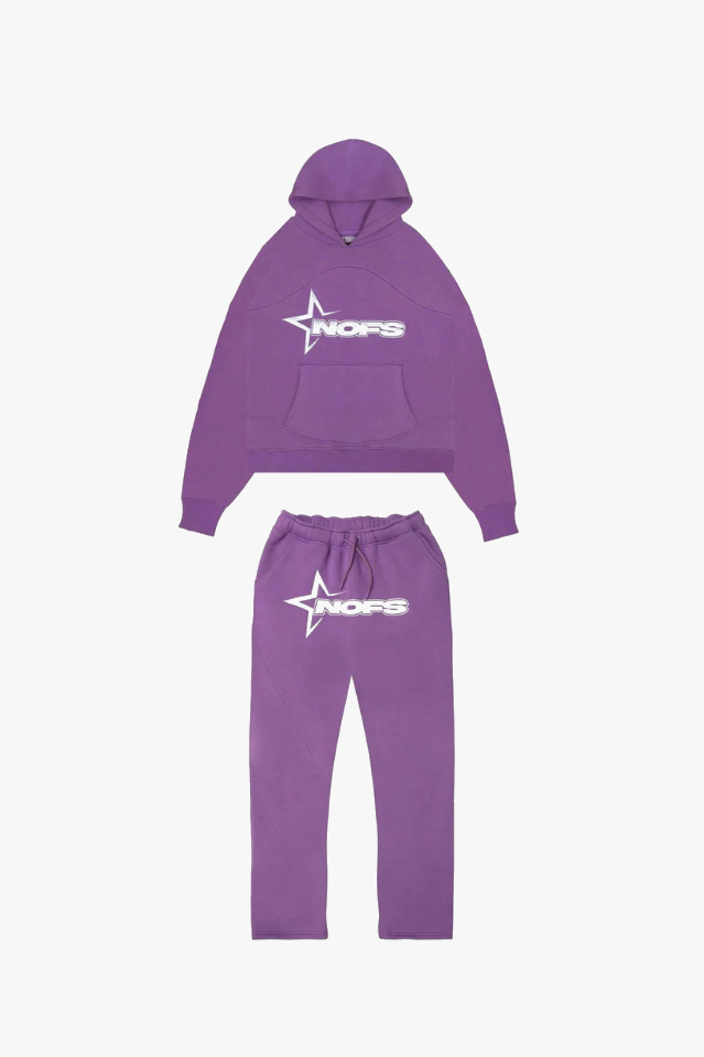 Unisex-Trainingsanzug mit Hoodie, aus Baumwollmischung, lässig, trendig, grau-blau, ideal für Komfort und Stil.
