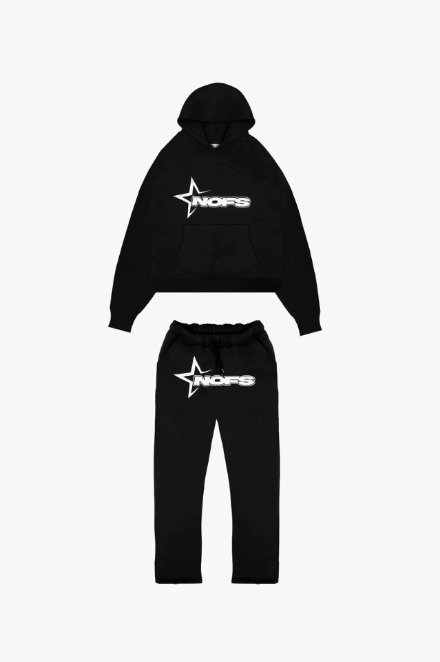 Unisex-Trainingsanzug mit Hoodie, aus Baumwollmischung, lässig, trendig, grau-blau, ideal für Komfort und Stil.