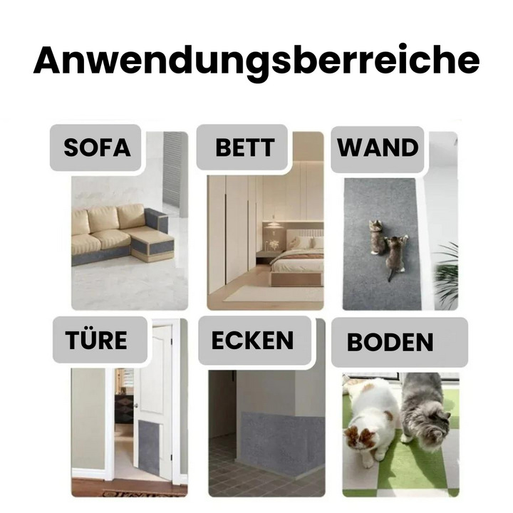"Universeller Katzen Kratzschutz, hellgrau, schützt Sofa & Stuhl vor Kratzspuren, einfache Installation, strapazierfähig."