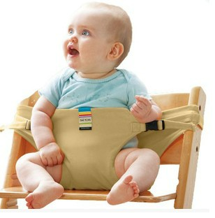 "Verstellbarer, komfortabler Baby-Sitzgurt für Hochstuhl, in Kaki, Lila oder Rosa, für sichere, stressfreie Mahlzeiten."