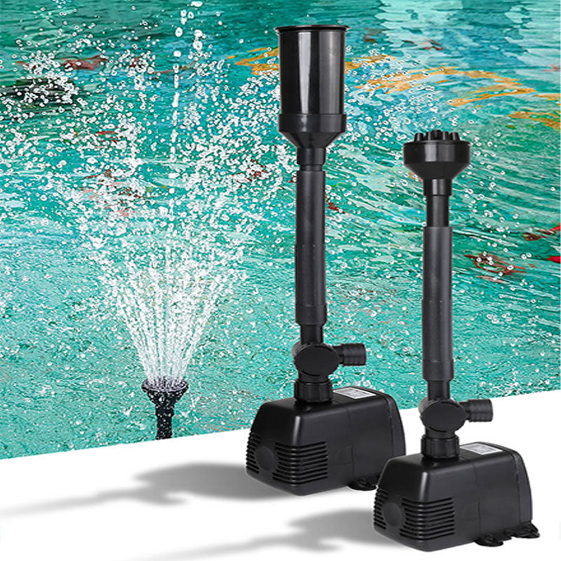 "Vielseitige, einstellbare Springbrunnenpumpe, robustes Design, ideal für beeindruckende Wasserelemente im Garten."