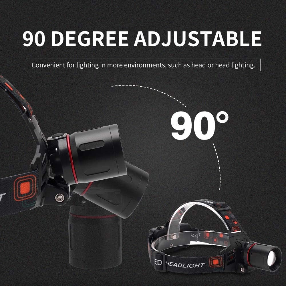 "Vielseitige, ergonomische LED Stirnlampe mit Weiß-, Rot- und Grünlicht, ideal für Outdoor-Abenteuer und Arbeiten im Dunkeln.