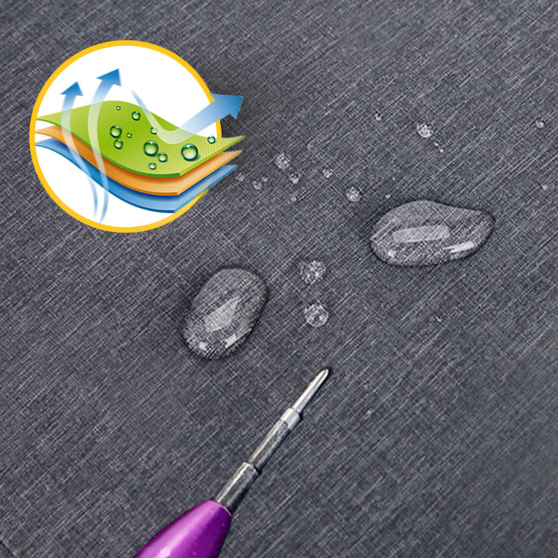 "Vorderansicht Anti-Diebstahl-Schultertasche in Schwarz, ergonomisches Design, Sicherheitsfächer, Nylon-Polyester-Mischung"