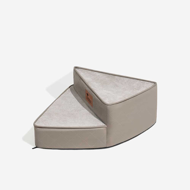 "Wasserabweisende Kunstleder Haustiertreppe StepEase mit spiralförmigem Design, ideal für Möbel, in Blau, Braun, Grau verfügb