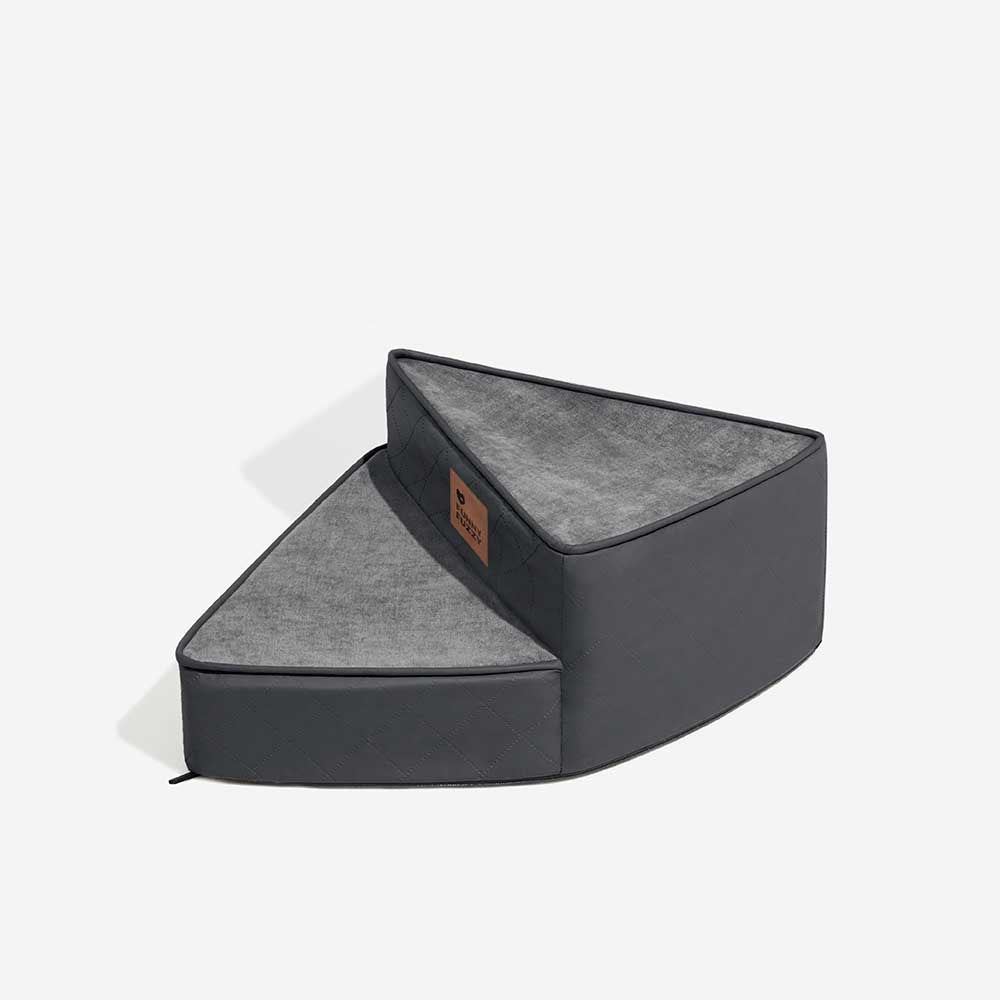"Wasserabweisende Kunstleder Haustiertreppe StepEase mit spiralförmigem Design, ideal für Möbel, in Blau, Braun, Grau verfügb