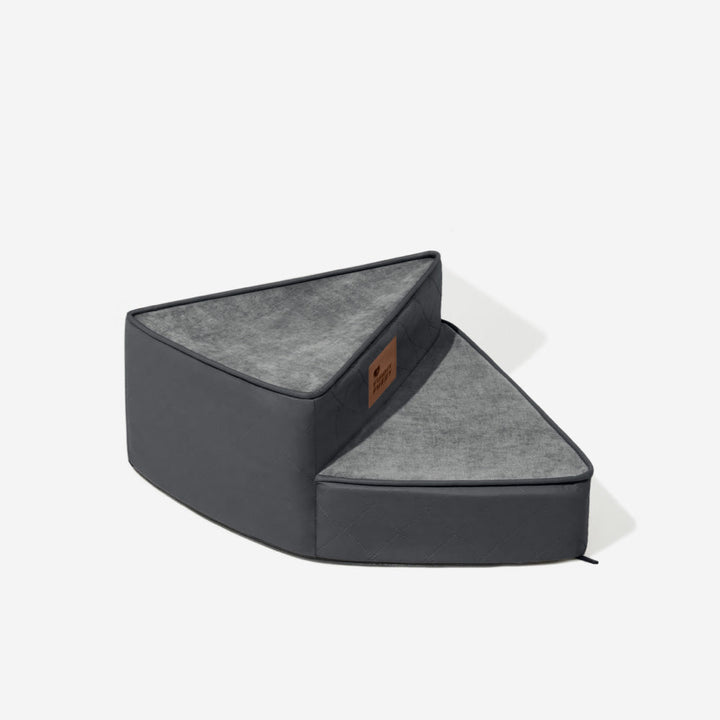 "Wasserabweisende Kunstleder Haustiertreppe StepEase mit spiralförmigem Design, ideal für Möbel, in Blau, Braun, Grau verfügb