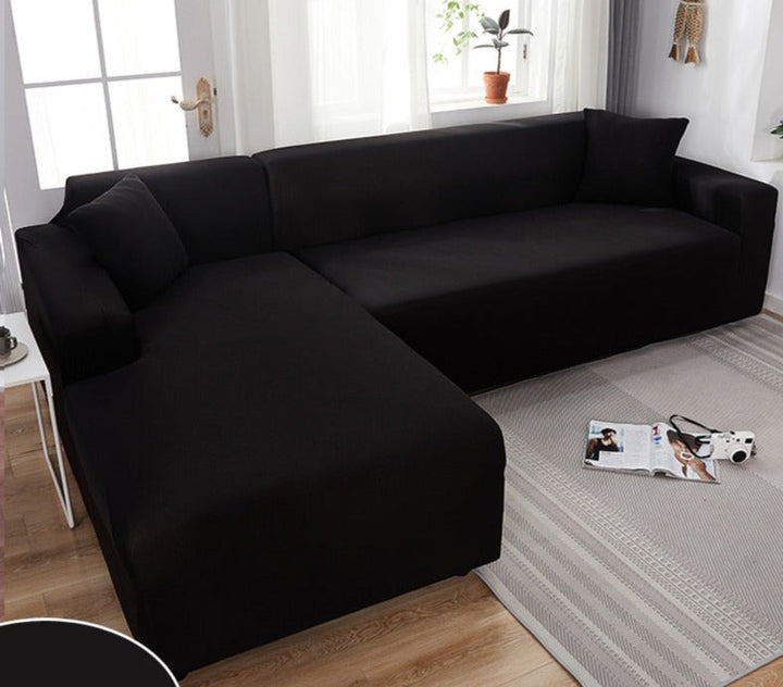 "Wasserdichte dehnbare Bankauflage in Grau, passt nahtlos, schützt vor Schmutz und Feuchtigkeit, ideal für Sofas."