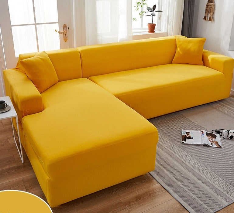 "Wasserdichte dehnbare Bankauflage in Grau, passt nahtlos, schützt vor Schmutz und Feuchtigkeit, ideal für Sofas."