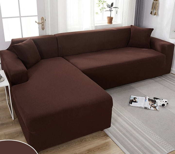 "Wasserdichte dehnbare Bankauflage in Grau, passt nahtlos, schützt vor Schmutz und Feuchtigkeit, ideal für Sofas."