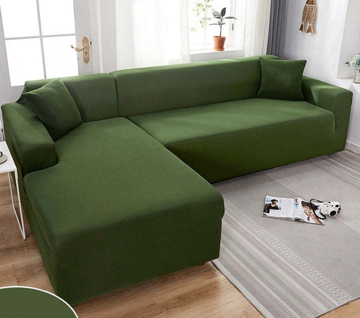 "Wasserdichte dehnbare Bankauflage in Grau, passt nahtlos, schützt vor Schmutz und Feuchtigkeit, ideal für Sofas."