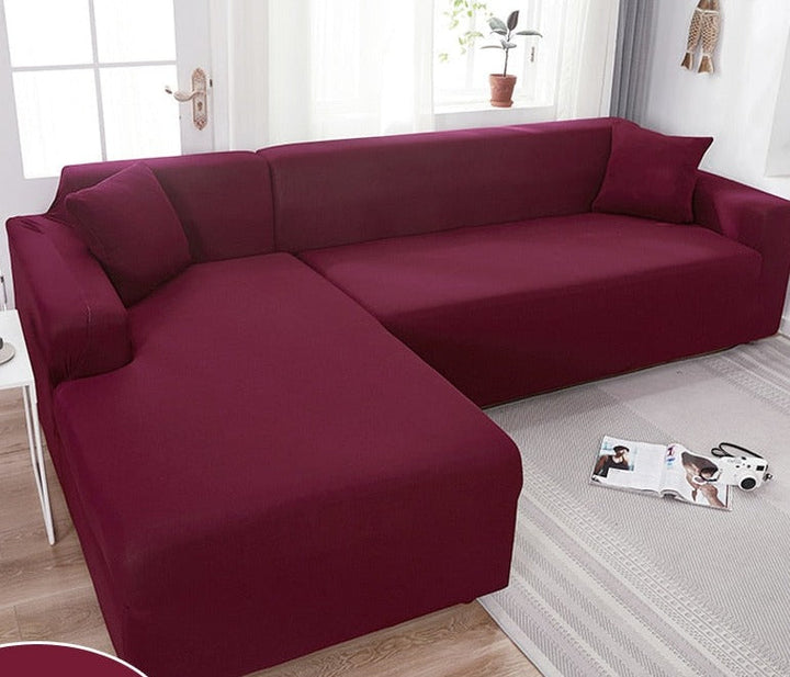 "Wasserdichte dehnbare Bankauflage in Grau, passt nahtlos, schützt vor Schmutz und Feuchtigkeit, ideal für Sofas."