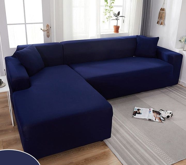 "Wasserdichte dehnbare Bankauflage in Grau, passt nahtlos, schützt vor Schmutz und Feuchtigkeit, ideal für Sofas."