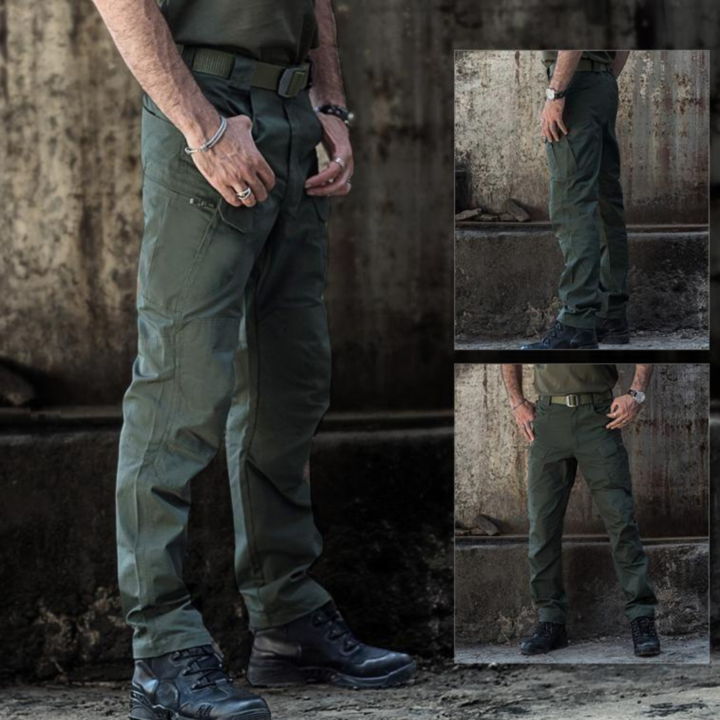"Wasserdichte Herren-Wanderhose, robust und atmungsaktiv, mit mehreren Taschen, ideal für Outdoor-Aktivitäten."