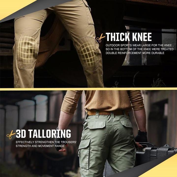 "Wasserdichte Herren-Wanderhose, robust und atmungsaktiv, mit mehreren Taschen, ideal für Outdoor-Aktivitäten."