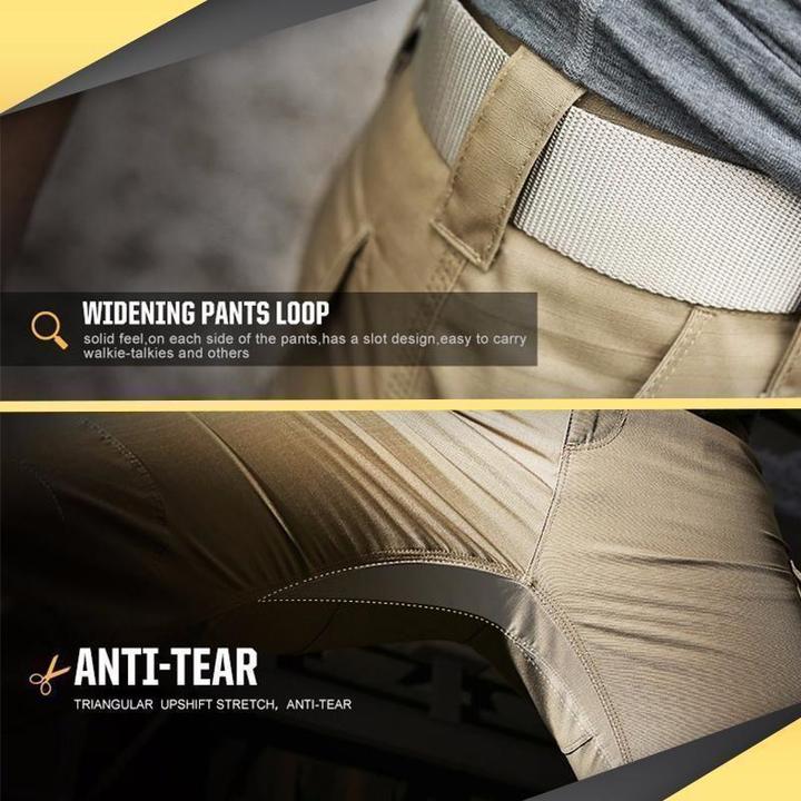 "Wasserdichte Herren-Wanderhose, robust und atmungsaktiv, mit mehreren Taschen, ideal für Outdoor-Aktivitäten."