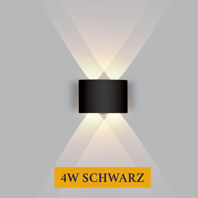 "Wasserdichte LED-Wandleuchte aus Aluminium, modernes Design, energieeffiziente Außenbeleuchtung, wetterfest, an Wand montier