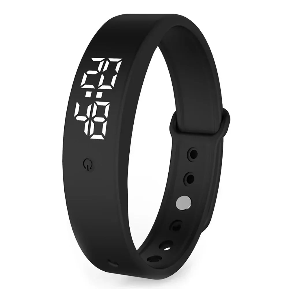 "Wasserdichte Smartwatch mit Vibrationsalarm in Blau, elegantes Design, ideal für Outdoor-Abenteuer und Fitness-Tracking."