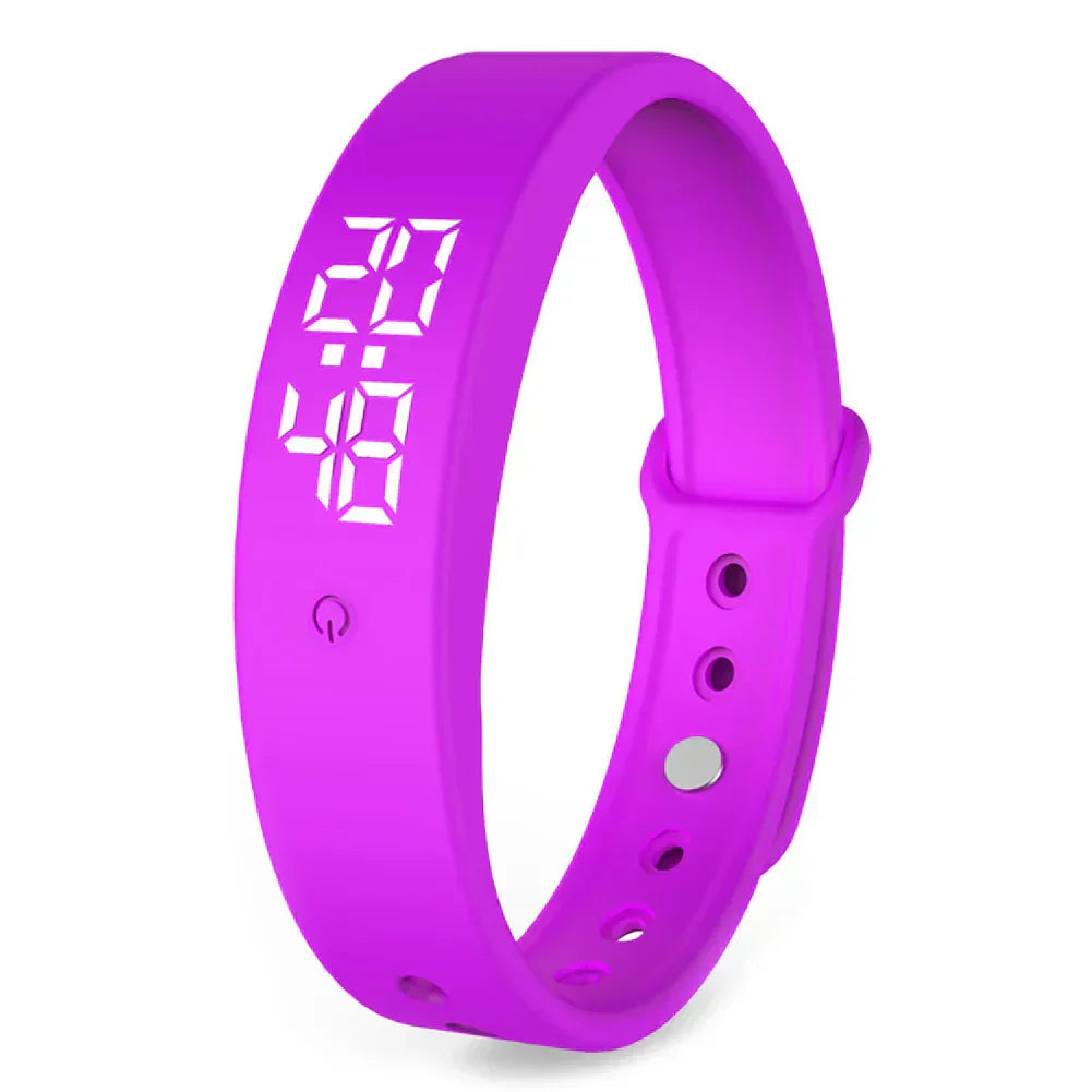"Wasserdichte Smartwatch mit Vibrationsalarm in Blau, elegantes Design, ideal für Outdoor-Abenteuer und Fitness-Tracking."