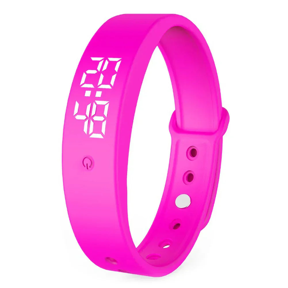 "Wasserdichte Smartwatch mit Vibrationsalarm in Blau, elegantes Design, ideal für Outdoor-Abenteuer und Fitness-Tracking."