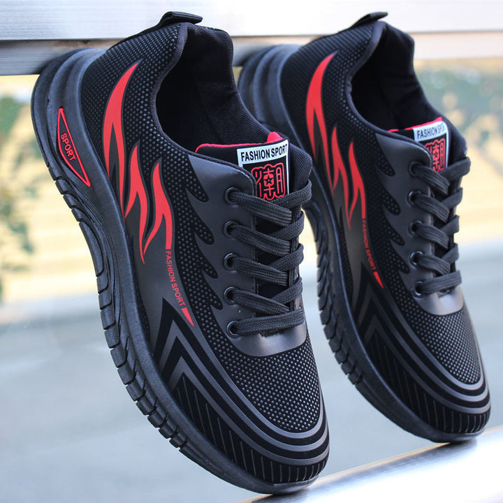 "Wasserdichte und rutschfeste Wanderschuhe für Herren, robustes Design mit stilvollem Lederlook, ideal für Outdoor-Abenteuer.