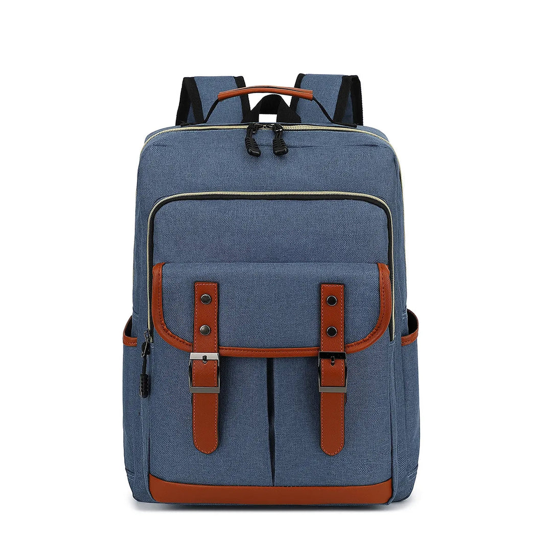 "Wasserdichter, stilvoller Laptop-Rucksack, unisex, robust, vielseitige Fächer, ideal für Reisen. Schützt vor Nässe."
