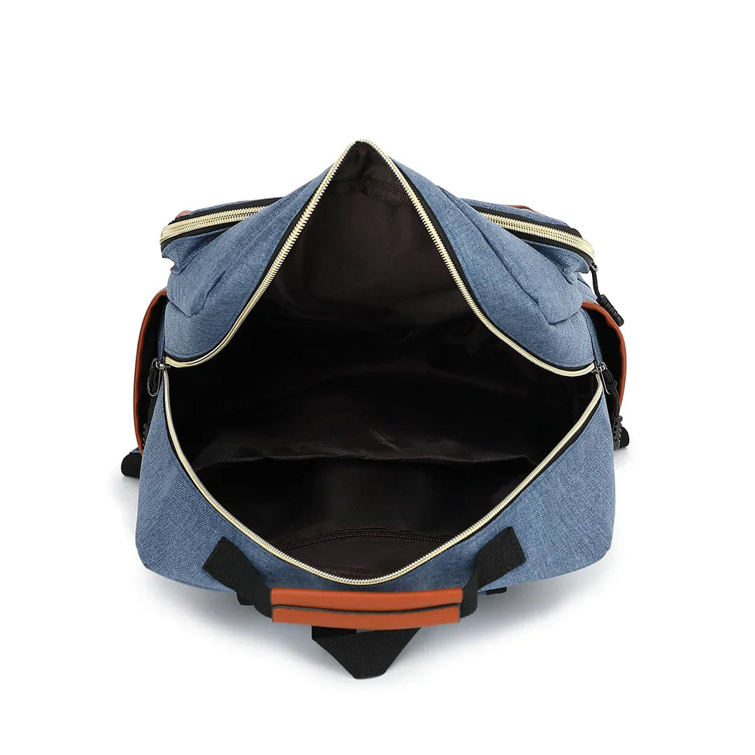 "Wasserdichter, stilvoller Laptop-Rucksack, unisex, robust, vielseitige Fächer, ideal für Reisen. Schützt vor Nässe."