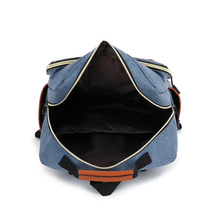 "Wasserdichter, stilvoller Laptop-Rucksack, unisex, robust, vielseitige Fächer, ideal für Reisen. Schützt vor Nässe."