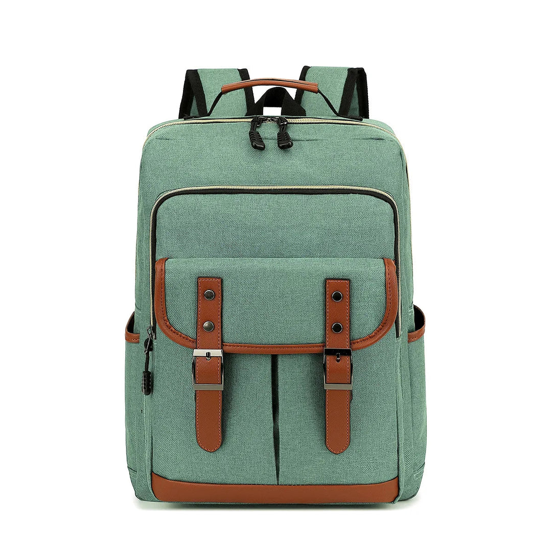 "Wasserdichter, stilvoller Laptop-Rucksack, unisex, robust, vielseitige Fächer, ideal für Reisen. Schützt vor Nässe."