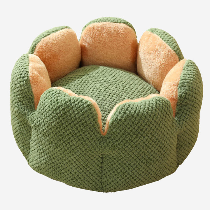 "Weiches Kaktus Haustierbett, stilvolles Design, komfortabel, in Grün, Braun, Lila, für Hunde und Katzen, M bis XL."