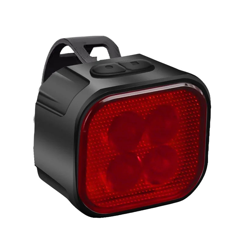 "Wiederaufladbare Fahrradlichter: Helles LED-Frontlicht und rotes Rücklicht mit 8/12 Modi, kompakt und wasserdicht."