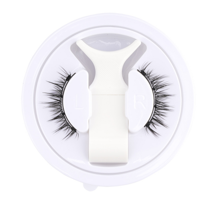 "Wiederverwendbare magnetische Wimpern für mühelosen Glamour, keine Kleber, voluminöser natürlicher Look, einfach anzuwenden.