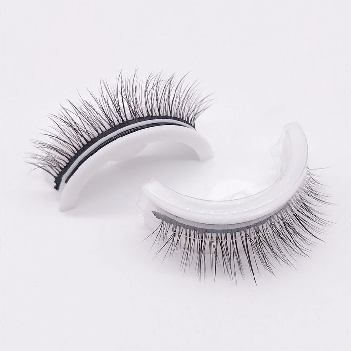 "Wiederverwendbare selbstklebende Wimpern, ohne Kleber, hypoallergen, natürlicher Look, wasserdicht, leicht anzubringen"