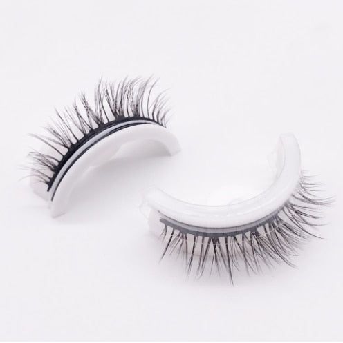 "Wiederverwendbare selbstklebende Wimpern, ohne Kleber, hypoallergen, natürlicher Look, wasserdicht, leicht anzubringen"
